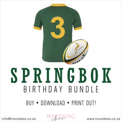 Springboks Children’s Party Stationery